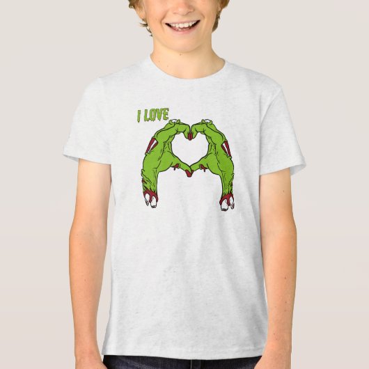 Zombie Love Tri-Blend Shirt (Voorkant)