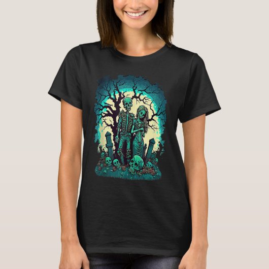 Zombie Love Valentine Horror Monster Halloween Got T-shirt (Voorkant)