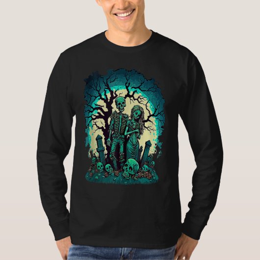 Zombie Love Valentine Horror Monster Halloween Got T-shirt (Voorkant)