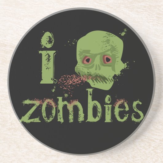 Zombie Love Zandsteen Onderzetter (Voorkant)