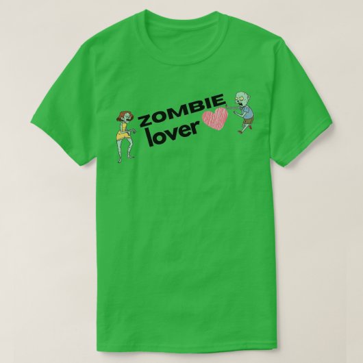 Zombie Lover Funny Design T-shirt (Design voorkant)