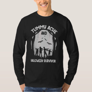 Zombie Maan Vleermuizen M'n Buik Pijnigt Buikje Ha T-shirt