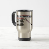 ZOMBIE MACHETE TRAVEL MUG REISBEKER (Voorkant links)