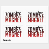 ZOMBIE MAGNET-stickers Rechthoekige Sticker (Vel)