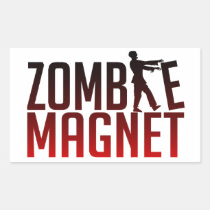 ZOMBIE MAGNET-stickers Rechthoekige Sticker