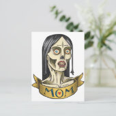 Zombie mama briefkaart (Staand voorkant)