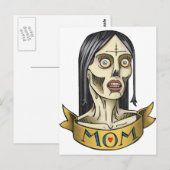 Zombie mama briefkaart (Voorkant / Achterkant)