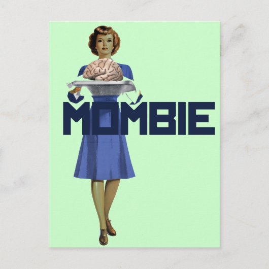 Zombie mama briefkaart (Voorkant)