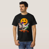 Zombie mama heks paard liefhebber pompoen horror h t-shirt (Voorkant volledig)