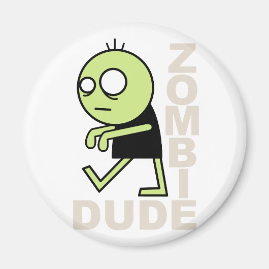 Zombie Man Magneet (Voorkant)