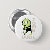 Zombie Man Ronde Button 5,7 Cm (Voorkant /achterkant)