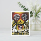 Zombie Mascot Briefkaart (Staand voorkant)