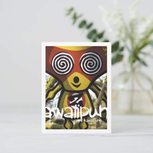 Zombie Mascot Briefkaart (Staand voorkant)