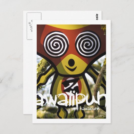 Zombie Mascot Briefkaart (Voorkant / Achterkant)