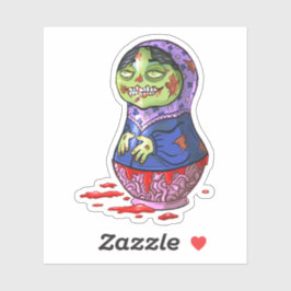 Zombie Matryoshka Doll Sticker