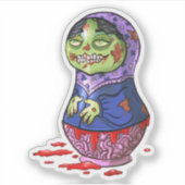 Zombie Matryoshka Doll Sticker (Voorkant)