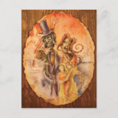 Zombie meisje briefkaart (Voorkant)