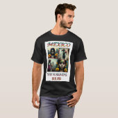 Zombie meisje de wandelende dood in Mexico T-shirt (Voorkant volledig)