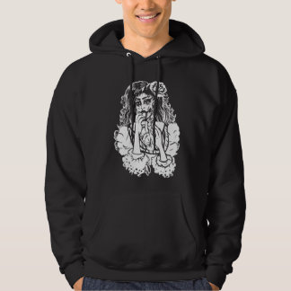 Zombie Meisje Eet Hart Victoriaans Gothic Punk Hoodie