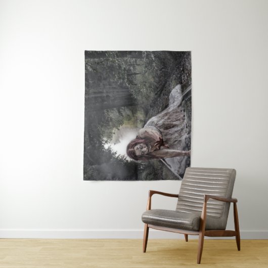 Zombie meisje in de Bossen Wandkleed (In situ)