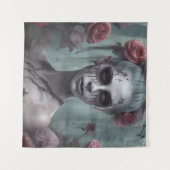 Zombie meisje in de Rozen Wandkleed (Voorkant (horizontaal))