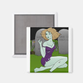 zombie meisje magneet (Voorkant / Achterkant)