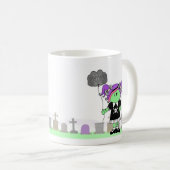 Zombie-meisje met Brain-ballon in de Mok van begra (Voorkant rechts)