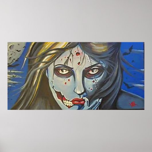 zombie meisje poster (Voorkant)