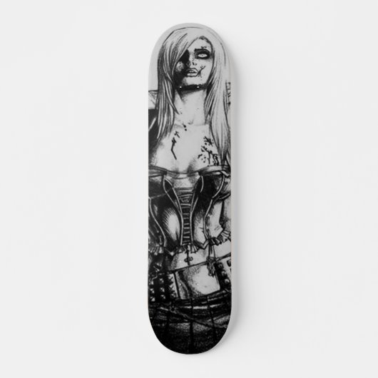 Zombie meisje skateboard (Voorkant)