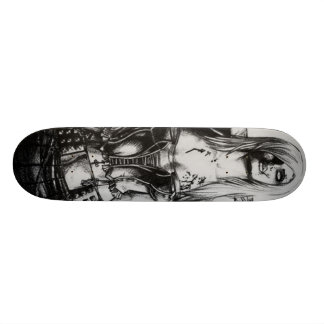 Zombie meisje skateboard