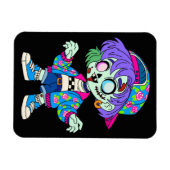 Zombie Meisje uit de Jaren 90 Magneet (Horizontaal)