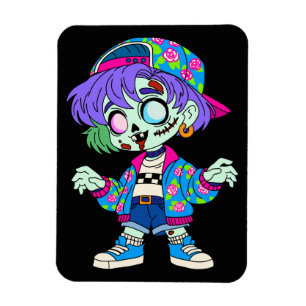 Zombie Meisje uit de Jaren 90 Magneet