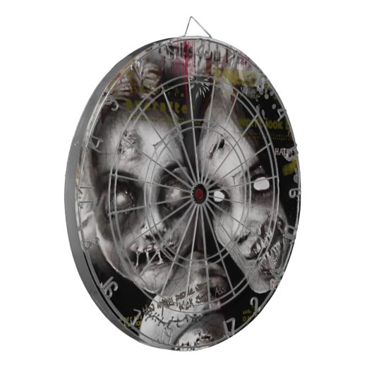 zombie meisjes dartbord (Voorkant Links)