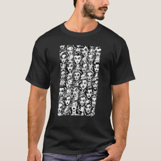 Zombie Meisjes Halloween Horror Vintage Gothic Pop T-shirt