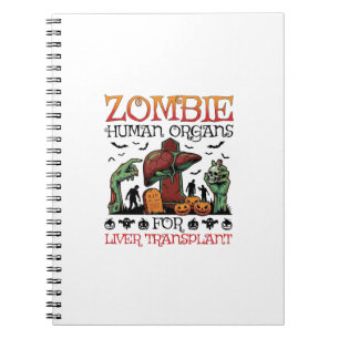 Zombie Menselijke Organen Levertransplantatie Hall Notitieboek
