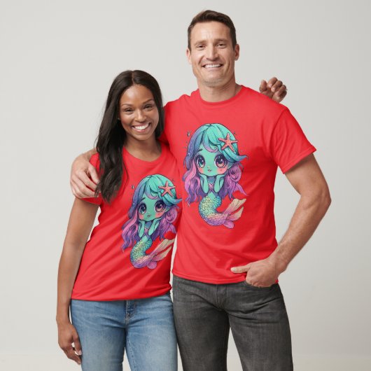 Zombie Mermaid Halloween Costume Spooky Trick Or T T-shirt (Unisex)