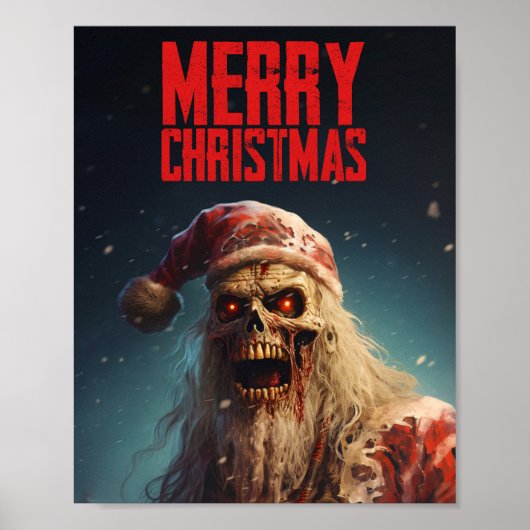 Zombie - Merry Christmas Poster (Voorkant)