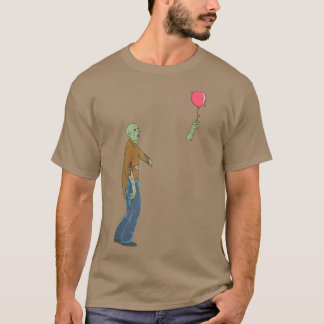 Zombie met ballon Zombies Funny Halloween Art 69 T-shirt