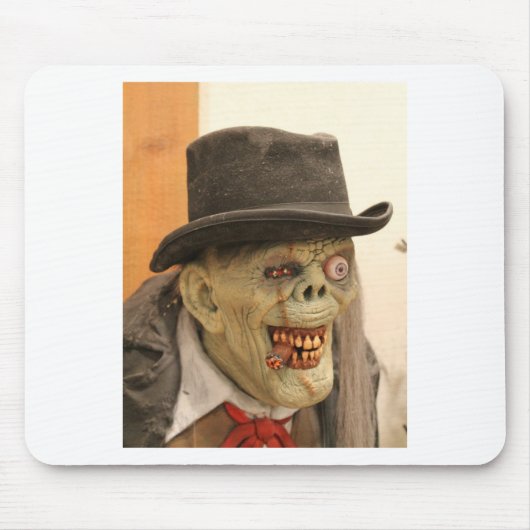 Zombie met Cigar en Top Hat Muismat (Voorkant)