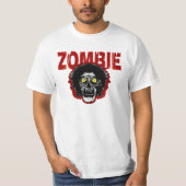ZOMBIE met Head Red T-shirt (Voorkant)