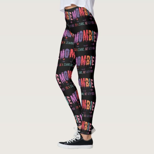 Zombie met Kinder vrouwen Leggings (Links)