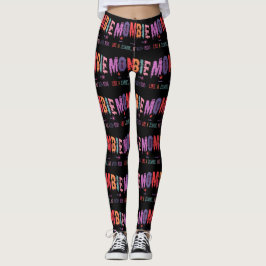Zombie met Kinder vrouwen Leggings