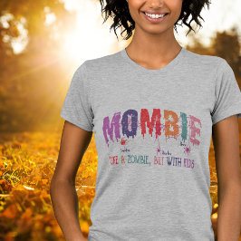 Zombie met Kinder vrouwen T-shirt