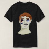 Zombie met oogdruppels t-shirt (Design voorkant)