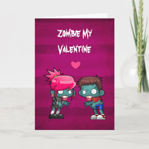 Zombie Mijn Valentijn Creepy Cute Feestdagen Kaart