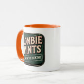 Zombie Mints Vers Fris Tot de Dood Retro Horror Mok (Voorkant links)
