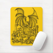 Zombie mit Drache Muismat (Met muis)