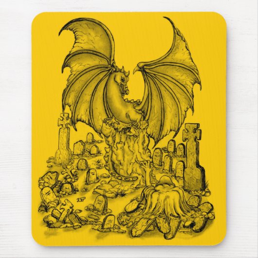 Zombie mit Drache Muismat (Voorkant)