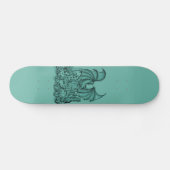 Zombie mit Drache Skateboard (Horizontaal)