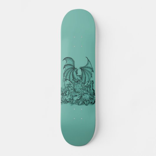 Zombie mit Drache Skateboard (Voorkant)